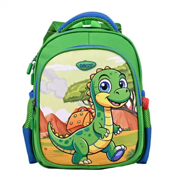 Ghiozdan gradinita dinozaur, verde, 30 cm Daco GH254-1