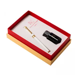 Stilou Picasso metalic alb cu calimara 688S/W-1-IMG-nav