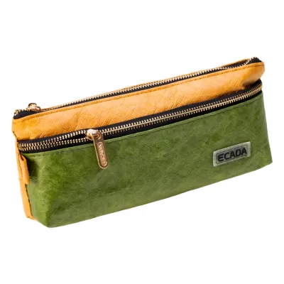 Penar borseta, 2 fermoare, verde, Ecada 78645V-img