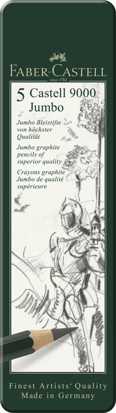 Set 5 buc creion grafit castell jumbo Faber-Castell-img