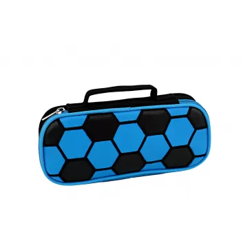 Penar borseta, imprimeu geometric negru-albastru, 1 fermoar Ecada 786609-1