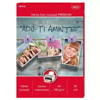 Hârtie foto A4 180g 20 coli DACO-1
