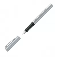 Stilou Faber-Castell grip 2011 argintiu, penita F -2-IMG-slider-mobile