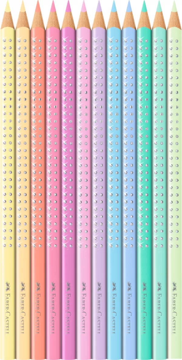 Set cadou 12 creioane colorate pastel sparkle Faber-Castell-2-IMG-slider