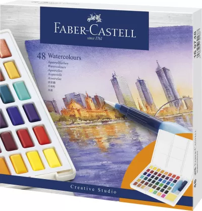 Acuarele 48 culori creative studio Faber-Castell-img