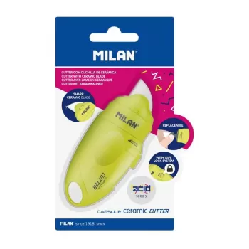 Cutter cu lama ceramica, galben Capsule Milan-1