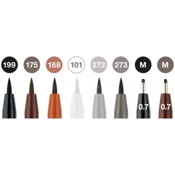 Pitt artist pen set 8 buc clasic Faber-Castell-2