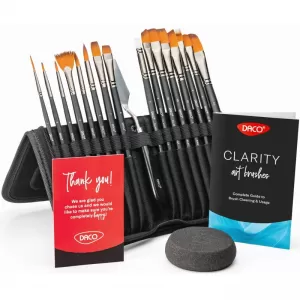 Pensule profesionale set 15+1 CLARITY DACO PN2915-1-IMG-nav