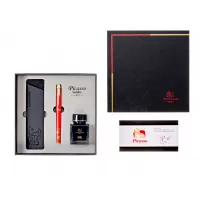 Stilou PICASSO metalic rosu cu etui si calimara 9666R-1-IMG-slider-mobile