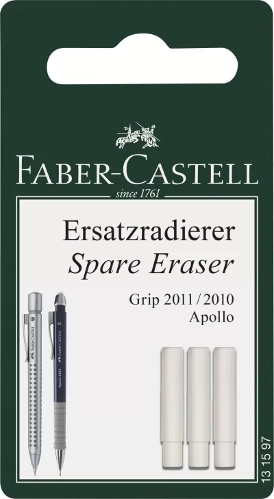 Blister 3 buc rezerva radiera pt grip 2011 Faber-Castell-img