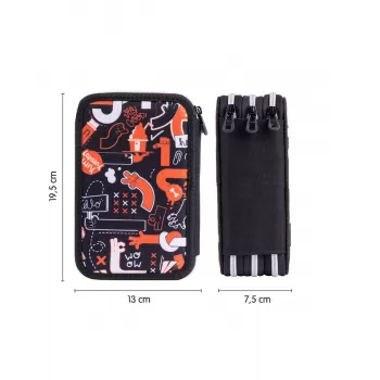 Penar cu 3 fermoare echipat Milan, 49 piese, seria Fingers 081364FRS-2