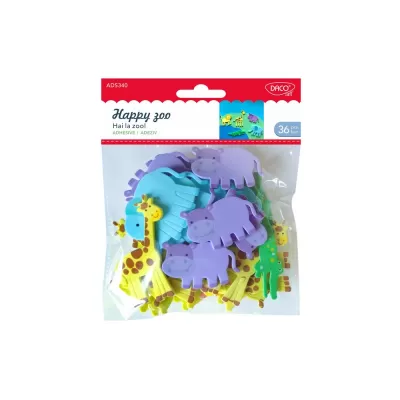 Accesorii craft - animale zoo din spum&#259; autoadeziv&#259;a AD340 -img