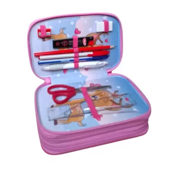 Penar 3 compartimente fete, echipat cu 46 de piese, Baby Deer Daco PE3025E-3