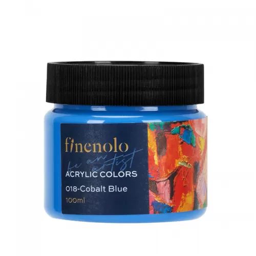 10-Acuarele-acrilice-100-ml-~-Albastru-cobalt-~-Finenolo-Deli