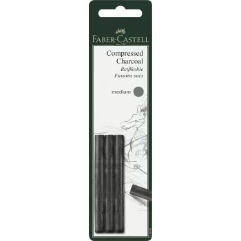Blister 3 buc carbune presat pitt monochrome medium faber-castel-1