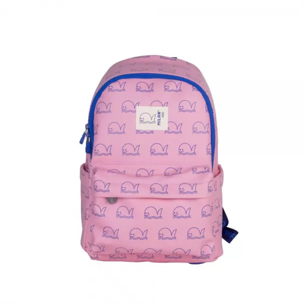 Ghiozdan gradinita fete, roz, imprimeu balena, 33 cm Milan-1-IMG-slider