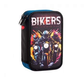 Penar 3 compartimente baieti, neechipat, Bikers Daco PE3033-1