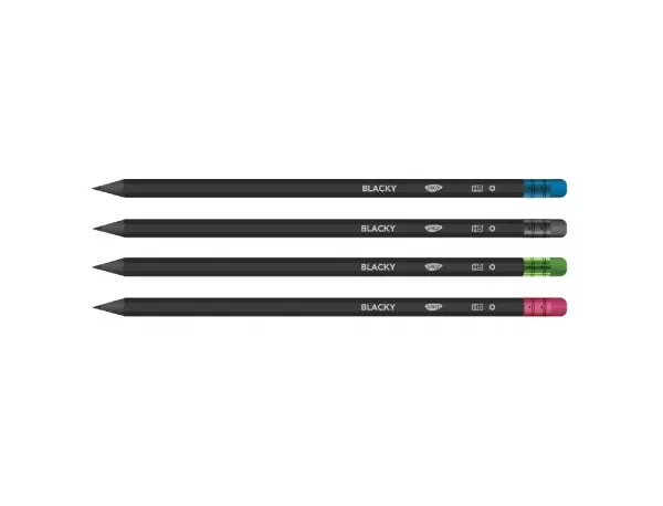 Creion negru cu radieră BLACKY DACO CG204-1-IMG-slider