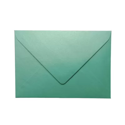 Plicuri invitatii C6 turcoaz sidefat, gumate Daco PC612ST-img