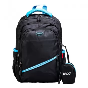 Ghiozdan scolar baieti, negru, clasa pregatitoare, 38 cm Daco GH384-1