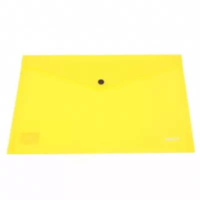 Mapa plastic cu capsa A4, galbena, Daco MP120G-img