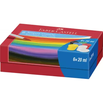 Guase 6 culori 20ml Faber-Castell-1