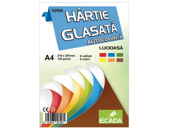 Hârtie glasată autocolantă 6 file/SET ECADA-1-IMG-slider