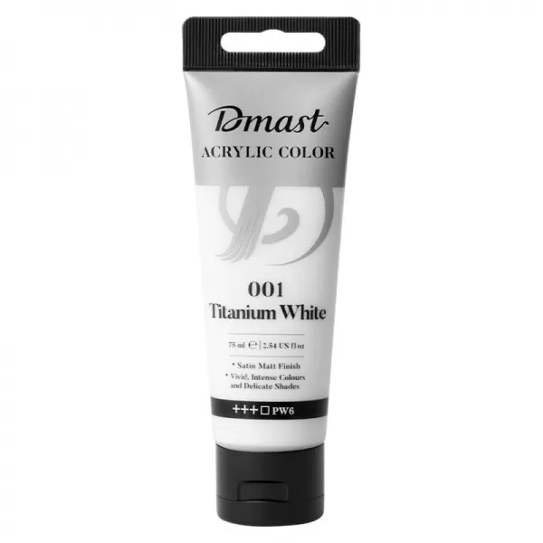 Culori acrilice profesionale, 75 ml, alb titan Dmast by Pebeo-1-IMG-slider