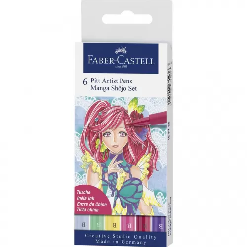 5-Pitt-artist-pen-manga-set-6-shojo-2019-Faber~Castell