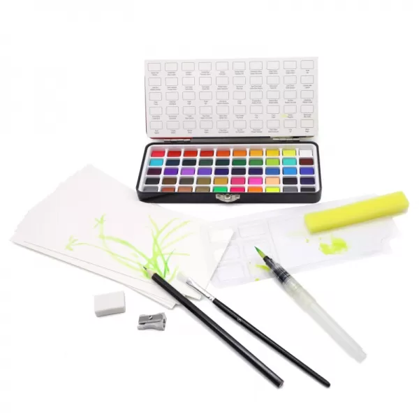 Acuarele 50 culori tip pastila in cutie metalica Daco AR050-3-IMG-slider