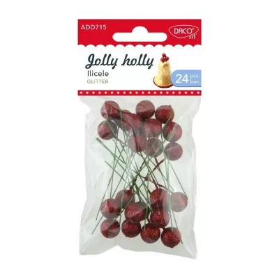 Accesorii craft - Ilicele glitter ro&#351;ii AD715 Daco-img
