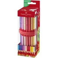 Creioane colorate Faber-Castell, 18 culori Grip cu ascutitoare Sleeve in rollup-1-IMG-slider-mobile