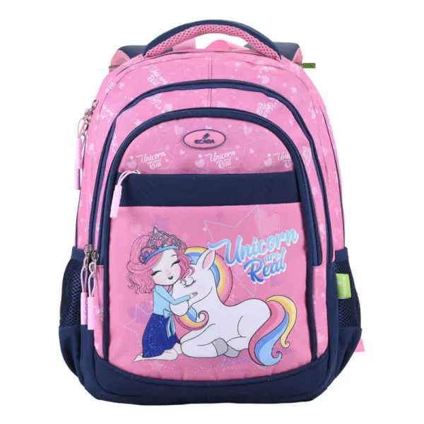 Ghiozdan fete clasele 1-4, roz unicorn, 41 cm Ecada 614006-1-IMG-slider