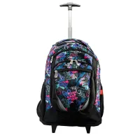Ghiozdan troler fete, 46 cm, imprimeu graffiti Daco GH4019-2-IMG-slider-mobile