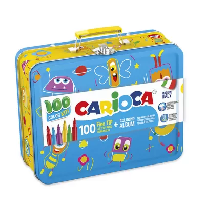Carioci set 100 bucati in cutie metalica Carioca 42500-img