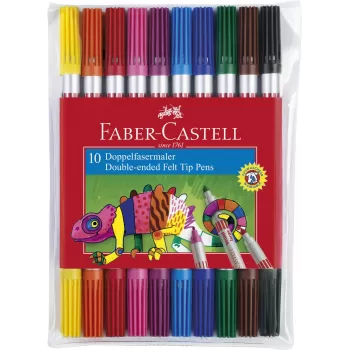 Carioca 10 culori 2 capete Faber-Castell-1