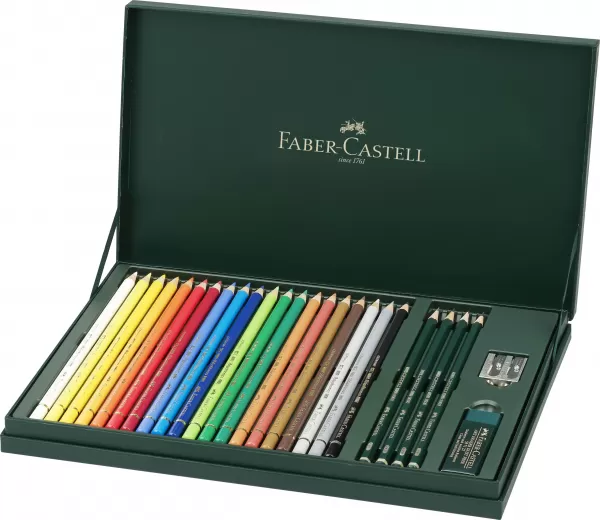 Set cadou 20 creioane colorate Polychromos si 4 creioane grafit Fabber-Castell-2-IMG-slider