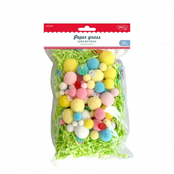 Accesorii craft -  Iarba din hartie verde cu pom-pom Daco AD939-1-IMG-slider