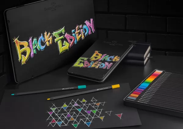 Creioane colorate 24 culori black edition cutie metal Faber-Castell-5-IMG-slider