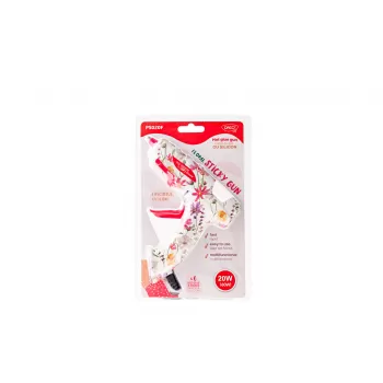 Pistol de lipit cu silicon 20W, printat flori Daco PS020F-2