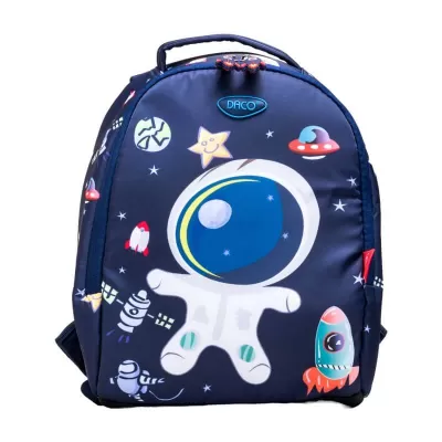Ghiozdan gradinita, baieti, albastru, imprimeu astronaut, 30 cm Daco GH285-img