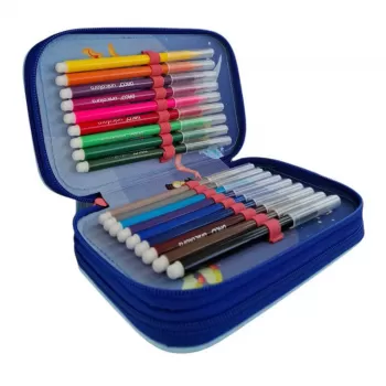 Penar fetite cu 3 fermoare, echipat cu 46 piese, zane Daco PE3036E-5