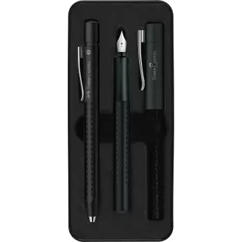 Set stilou si pix Grip 2011 negru Faber-Castell-1
