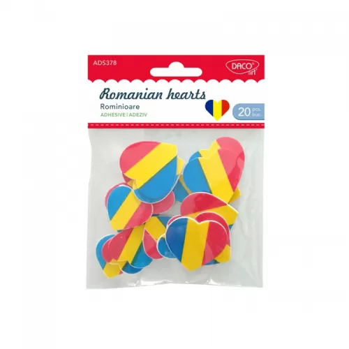3-Accesorii-craft-–-inimi-tricolore--spuma-autoadeziva-AD378-Rominioare-DACO
