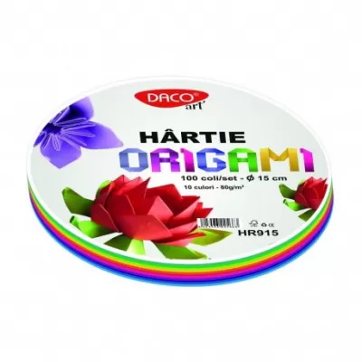 Hârtie origami 15 cm, 100/ set DACO-img