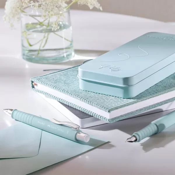 Set stilou si pix Faber-Castell bleu caraibe Poly-4-IMG-slider