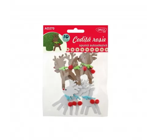 2-Accesorii-craft-~-reni-spuma-autoadeziva_-"Codita-rosie"--DACO-AD270