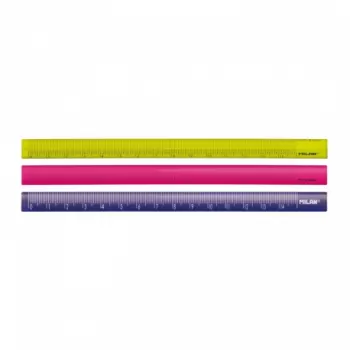 Rigla 15 cm triunghiulara color MILAN-1
