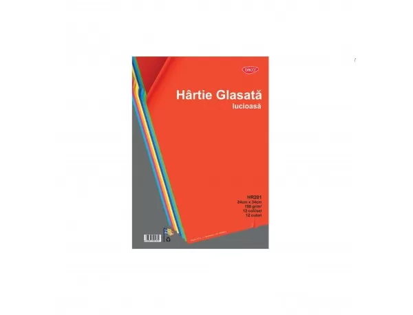 Hârtie glasată lucioasă 12 file/set DACO-1-IMG-slider