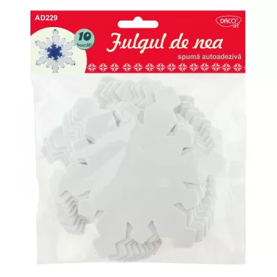 Accesorii craft - AD229 Fulg de nea spum&#259; auto adeziv&#259; Daco-img